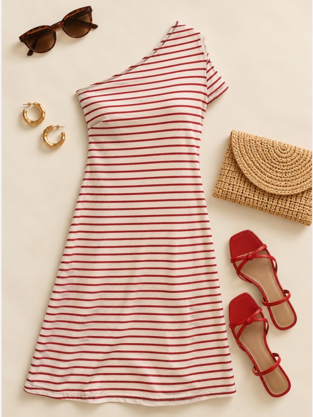 Anthropologie Maeve - Marketa One Shoulder Dress EUC